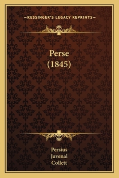 Paperback Perse (1845) [French] Book