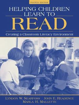Paperback Helping Children Learn to Read: Creating a Classroom Literacy Environment Book