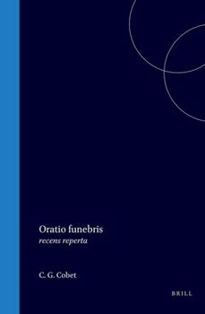 Hardcover Oratio Funebris: Recens Reperta [Greek, Ancient (To 1453)] Book
