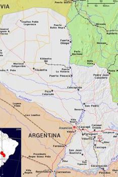 Modern Day Color Map of Paraguay Journal : Take Notes, Write down Memories in This 150 Page Lined Journal