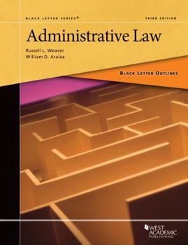 Paperback Black Letter Outline on Administrative Law (Black Letter Outlines) Book