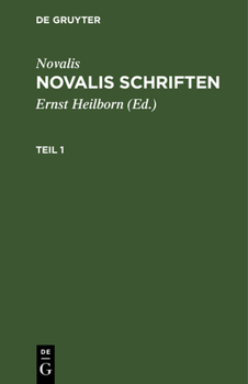 Hardcover Novalis Schriften [German] Book