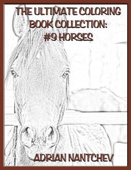 Paperback The Ultimate Coloring Book Collection #9 Horses Book