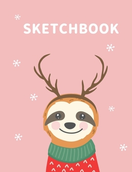 Paperback Sketchbook: A Cute Sloth Kawaii Sketchbook for Kids: 100 Pages of 8.5x11 Blank Paper for Drawing, Doodling or Sketching Book