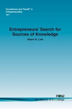 Paperback Entrepreneurs' Search for Sources of Knowledge Book