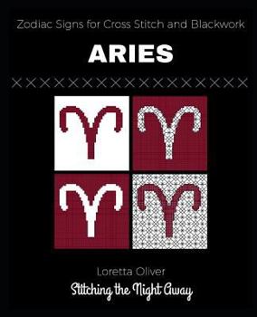 Paperback Aries Zodiac Signs for Cross Stitch and Blackwork Book