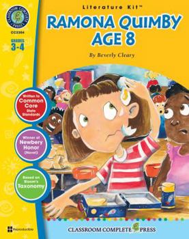 Paperback A Literature Kit for Ramona Quimby, Age 8, Grades 3-4 [With 3 Overhead Transparencies] Book