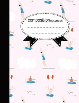 Paperback Composition Notebook, 8.5 x 11, 110 pages: Art Swimming: (Notebooks) Book
