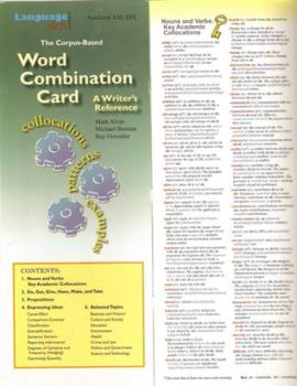 Textbook Binding The Word Combination Card: A Writer's Reference (Academic ESL/EFL) Book