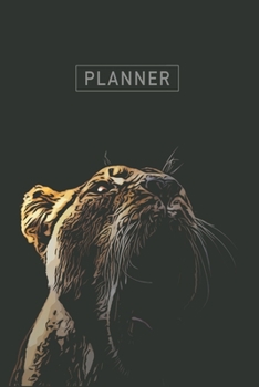 Paperback Planner: Tiger Graphic 1 Year Daily Planner (12 Months) - 2020 - 2021 - 365 Pages for Planning - January 20 - December 20 - App Book