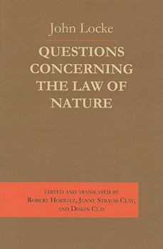 Paperback Questions Concerning the Law of Nature Book