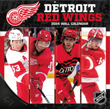 Calendar Detroit Red Wings 2024 12x12 Team Wall Calendar Book