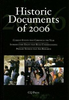 Hardcover Historic Documents of 2006 Book