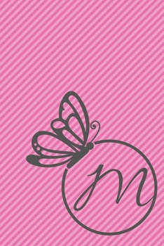 Paperback M: Initial M Monogram Notebook Journal Gift Circular Butterfly design Book