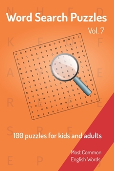 Word Search Puzzles - 100 puzzles for kids and adults: Most Common English Words | Easy to carry | 6x9in | 115 pages | 100 Puzzles and solutions