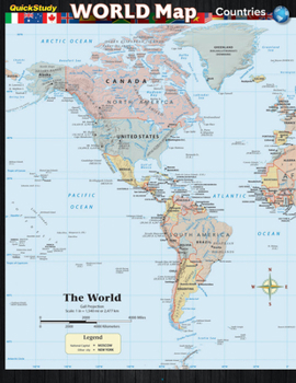 Cards World Map: Countries Guide Book