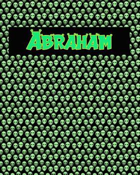 Paperback 120 Page Handwriting Practice Book with Green Alien Cover Abraham: Primary Grades Handwriting Book
