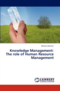 Paperback Knowledge Management: The Role of Human Resource Management Book