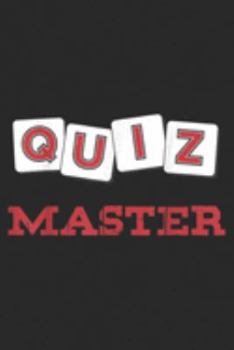 Quiz Master: Quiz Master Game Show Trivia Fun Gift Present Journal/Notebook Blank Lined Ruled 6x9 100 Pages
