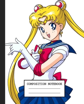 Notebook: Anime Japan Sailor Moon Soft Glossy Cover Graph Paper Pages Book 7.5 x 9.25 Inches 110 Pages