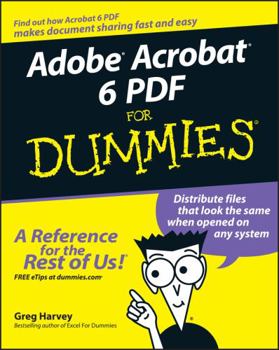 Paperback Adobe Acrobat 6 PDF for Dummies Book