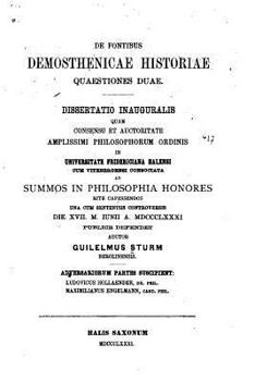 Paperback De fontibus Demosthenicae historiae quaestiones duae [Latin] Book