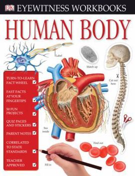Paperback Human Body Workbook [With Stickers] Book