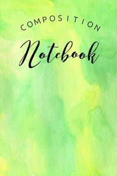 Paperback Composition Notebook: College Ruled 6" x 9" Writing Notes Journal, Office, Kids, School and college student. Book