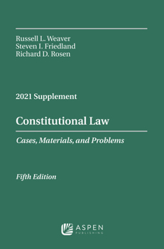 Paperback Constitutional Law: Cases Materials and Problems, 2021 Supplement Book