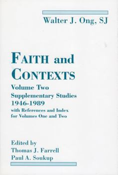Hardcover Faith and Contexts: Selected Essays and Studies 1952-1991 Book