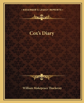Paperback Cox's Diary Book