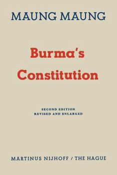Paperback Burma's Constitution Book