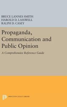 Hardcover Propaganda, Communication and Public Opinion Book