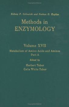 Hardcover Metabolism of Amino Acids and Amines: Part A (Volume 17A) (Methods in Enzymology, Volume 17A) Book