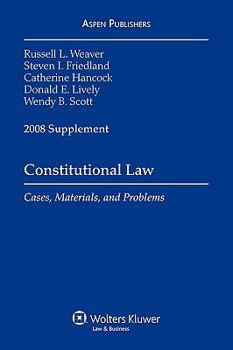 Paperback Constitutional Law, 2008 Case Supplement Book