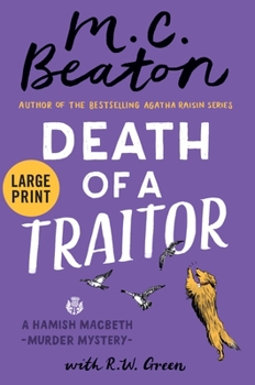 Hardcover Death of a Traitor [Large Print] Book