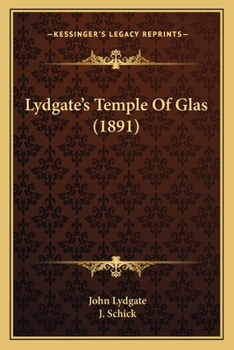 Paperback Lydgate's Temple Of Glas (1891) Book