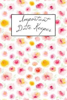 Important Date Keeper : Pink & Yellow Blooms