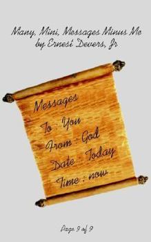 Paperback Many, Mini, Messages Minus Me Book