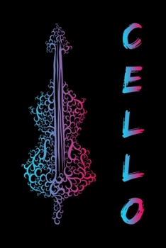 Cello Notebook: Beautiful Cello Notebook with 120 check pages in Trim size 15,24 x 22,86 cm (6" x 9")