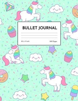 Bullet Journal: Nifty Unicorn Dot Grid Notebook - Dotted Note Pad for Kids, Girls, Teens, Tweens, Women - Gifts for Birthday and Christmas | Design 98834