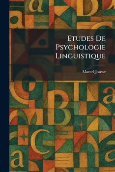 Paperback Etudes De Psychologie Linguistique [French] Book
