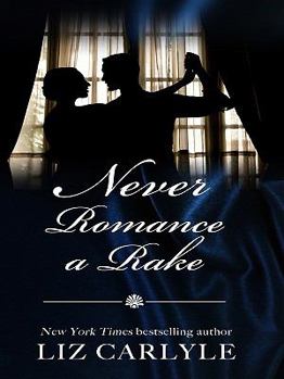 Hardcover Never Romance a Rake [Large Print] Book