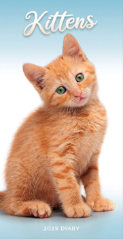 Calendar 2025 Kittens Slim Diary Planner: Plastic Free Packaging Book