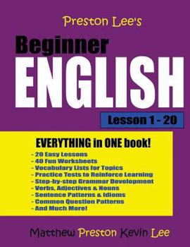 Paperback Preston Lee's Beginner English Lesson 1 - 20 Book