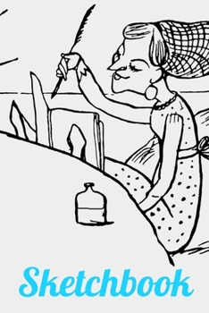 Sketchbook: Artist at Work Design - A 6x9 sketchpad with 100 blank pages to draw, sketch, doodle or whatever.