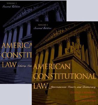 Paperback American Constitutional Law: Liberty, Community, and the Bill of Rights Book