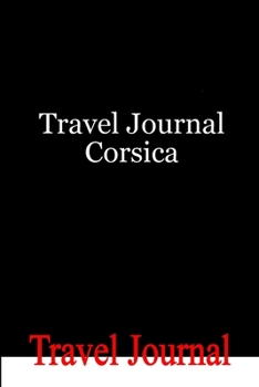 Paperback Travel Journal Corsica Book