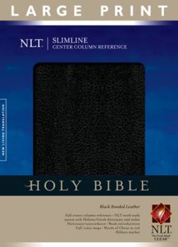 Paperback Slimline Center Column Reference Bible-NTL-Large Print [Large Print] Book