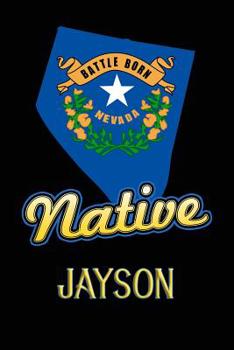 Paperback Nevada Native Jayson: College Ruled Composition Book